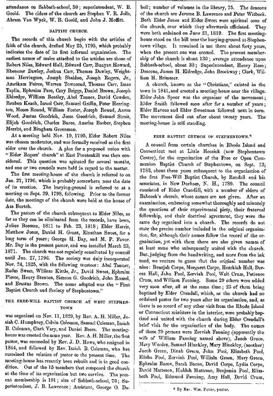 Gravestone of Rev. I. B. Coleman and wife Anna Dunham Coleman